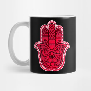 Hamsa Hand amulet. Hand of Fatima Mug